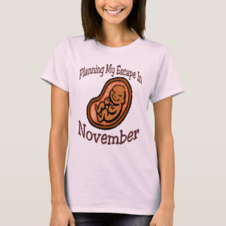Camiseta Planificar mi escape en noviembre