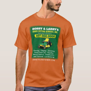 Camiseta Planilla de corte de hierba para cuidado de jardí