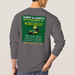 Camiseta Planilla de corte de hierba para cuidado de jardín