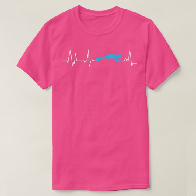 Camiseta Plank Heartbeat Fitness Bodyweight Core  (Diseño del anverso)