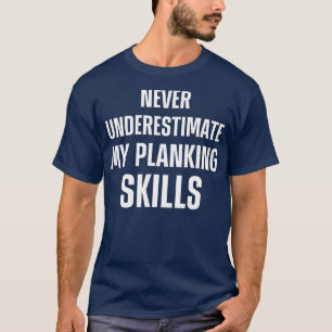 Camiseta Planking Workout Motivation Plank Fitness 15