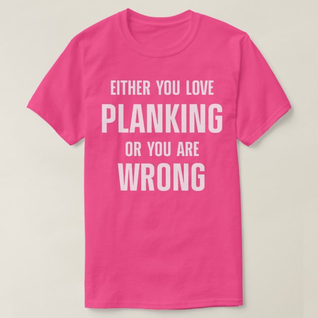Camiseta Planking Workout Motivation Plank Fitness 40 (Diseño del anverso)