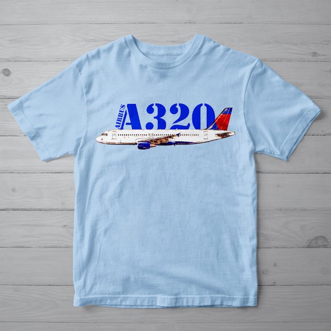 Camiseta Plano de acuarela Airbus a320 (Subido por el creador)