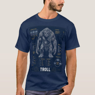 Camiseta Plano de anatomía de bruto trol
