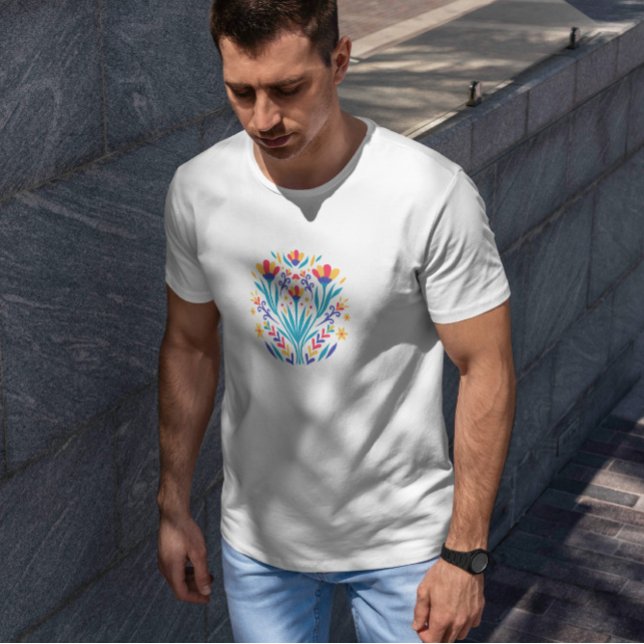 Camiseta Plano de flores otomí (Subido por el creador)