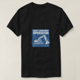 Camiseta Plano de Operador de Equipo Pesado