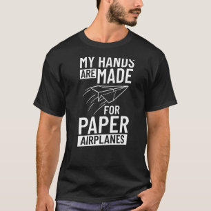 Camiseta Plano de papel Avión plegado Glider plegable Origa