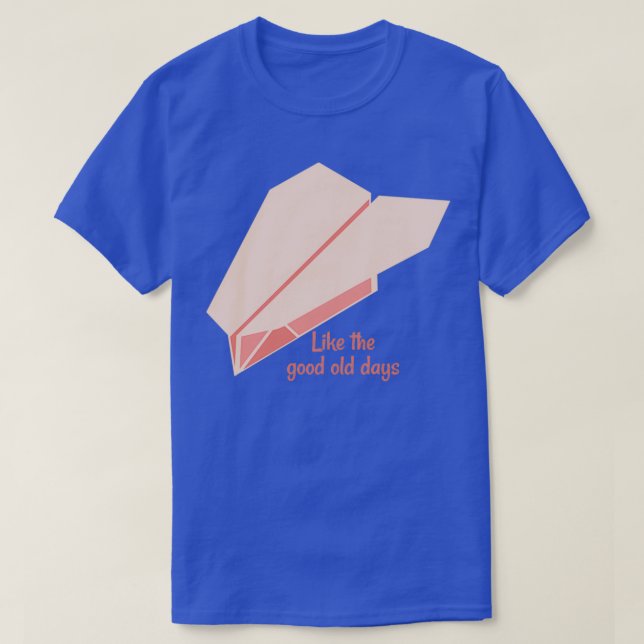 Camiseta Plano de papel de origami como en los buenos viejo (Diseño del anverso)