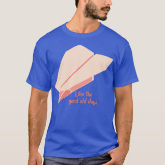 Camiseta Plano de papel de origami como en los buenos viejo