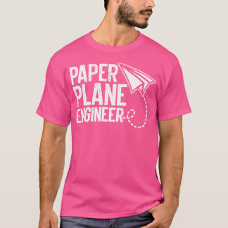 Camiseta Plano de papel del avión de ingeniero de aviación