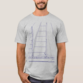 Camiseta Plano de yate de vela