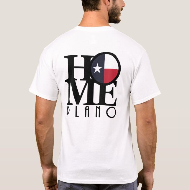 Camiseta Plano HOME Texas (impresión posterior) (Reverso)