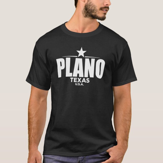 Camiseta Plano Texas Retro Vintage (Anverso)