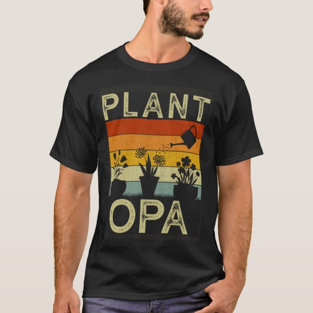 Camiseta Plant  and Gardener  Saying Gardening Opa (Anverso)
