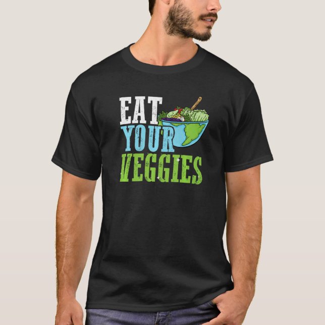 Camiseta Plant Based Diet Eat More Veggies Cute Vegetarian (Anverso)