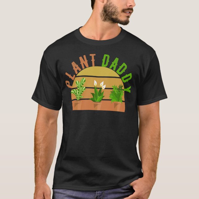 Camiseta Plant Daddy Retro Vintage (Anverso)