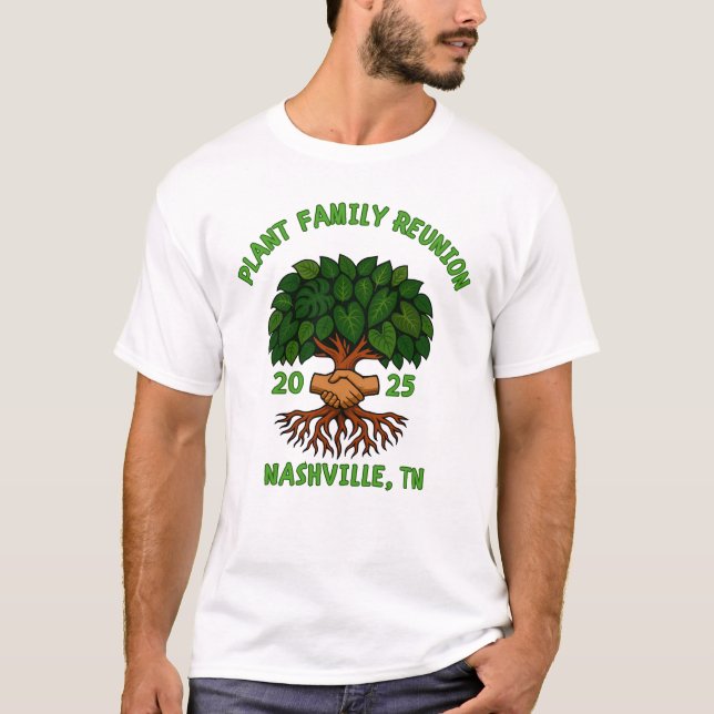 Camiseta Plant Family Reunion Funny Garden Nature design  (Anverso)