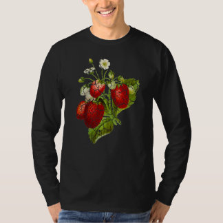 Camiseta Plant Flower Garden Strawberry Distressed