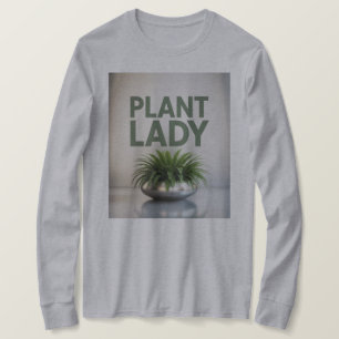 Camiseta Plant Lady Fern Silver Pot T-Shirt