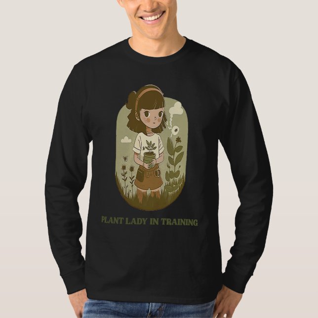 Camiseta Plant Lady in Training Minimalist (Anverso)