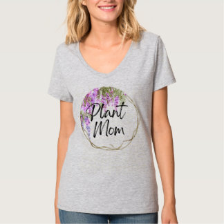 Camiseta Plant Mom Wisteria Wreath Frame