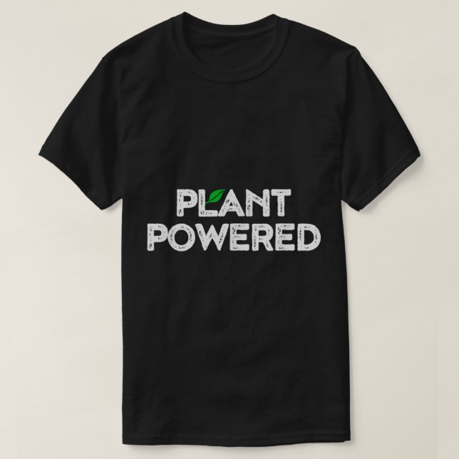 Camiseta Plant Powered Eco Lifestyle Design (Diseño del anverso)