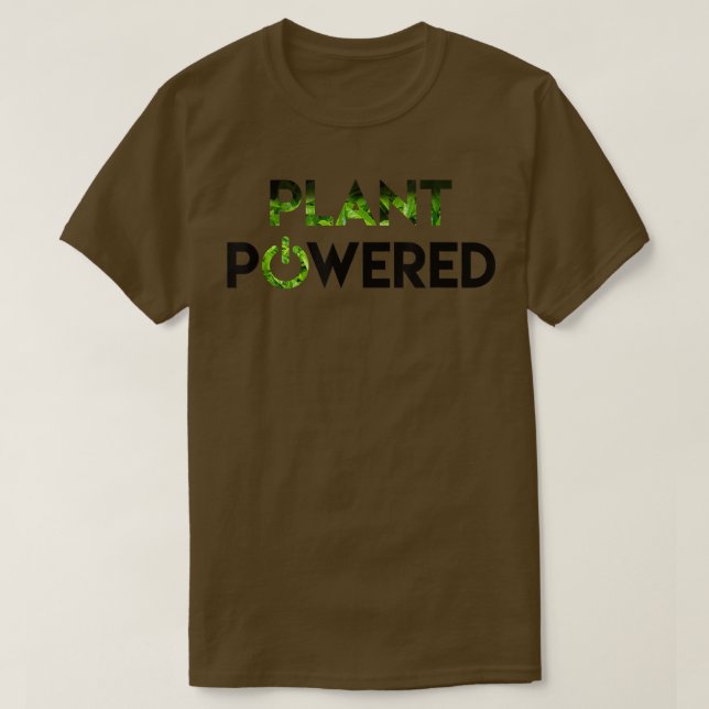 Camiseta Plant Powered T-Shirt  Vegan  Men and Women (Diseño del anverso)
