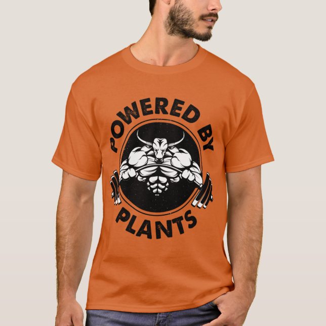 Camiseta Plant powered Vegan workout friend (Anverso)