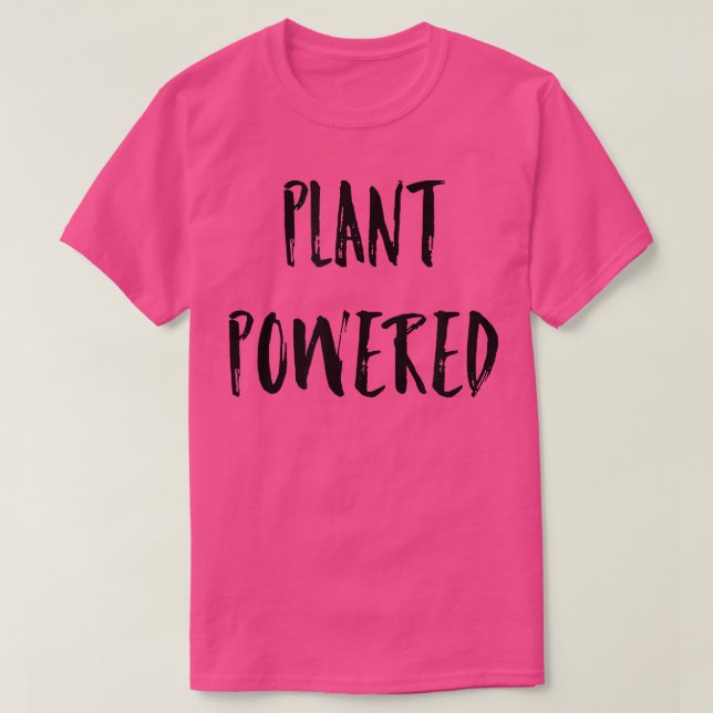 Camiseta Planta alimentada con divertida variedad vegetaria (Diseño del anverso)