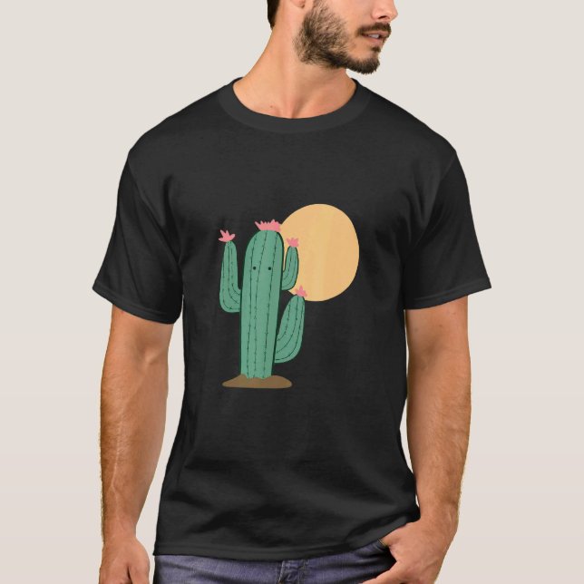 Camiseta Planta árida Cactus Desert Flower Sunrise Arid (Anverso)