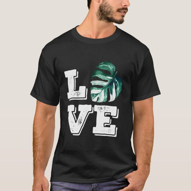Camiseta Planta Botánica De Monstera Plant Love (Anverso)