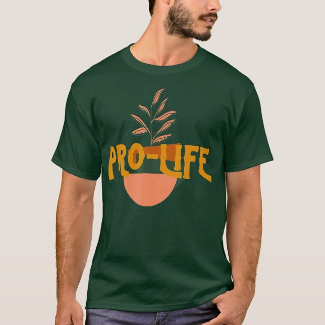 Camiseta Planta Botánica Prolife Retro (Anverso)