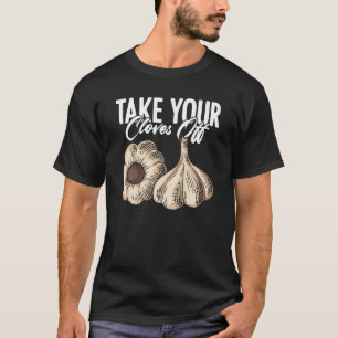 Camiseta Planta Bulbosa De Ajo Para Hombres De Ajo Vegetari