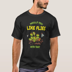Camiseta Planta Carnívora Venus Atrapamoscas Me Gustan Mosc