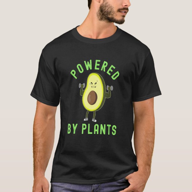 Camiseta Planta con alimentación de aguacate vegan (Anverso)