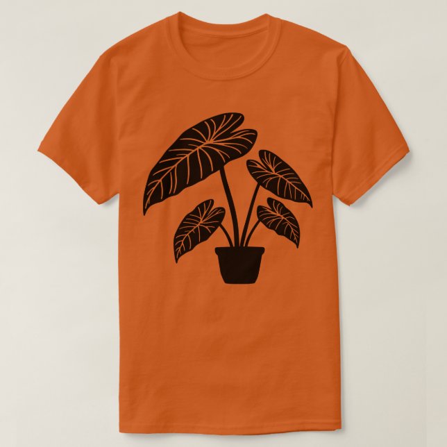 Camiseta Planta de Alocasia (Diseño del anverso)