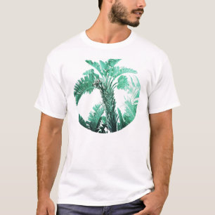 Camiseta Planta de banana de hoja verde