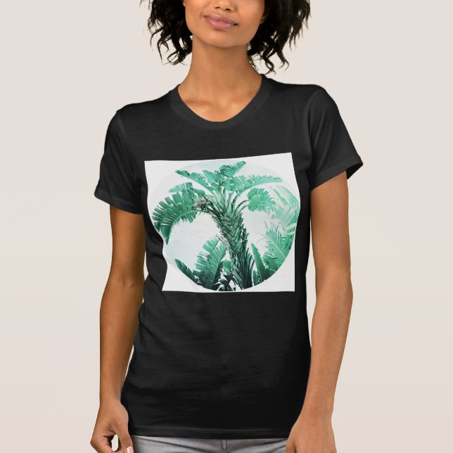 Camiseta Planta de banana de hoja verde (Anverso)