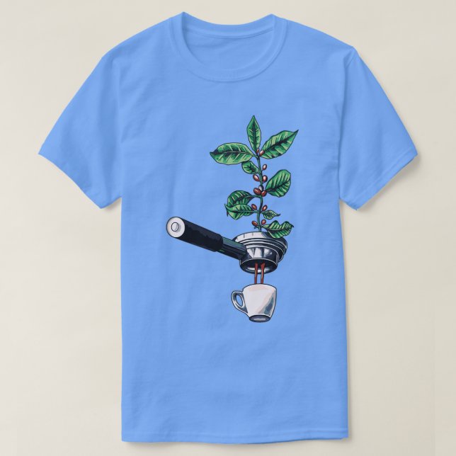 Camiseta Planta de café Espresso Barista (Diseño del anverso)