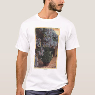 Camiseta Planta de CaliforniaWisteria en la floración