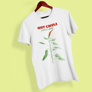 Camiseta Planta de Chili Caliente papá Spicy Food Lover Gar