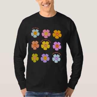 Camiseta Planta de Cota de Conciencia de Salud Mental Flor
