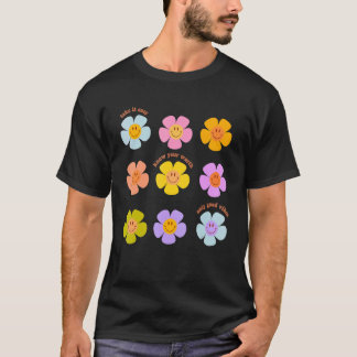 Camiseta Planta de Cota de Conciencia de Salud Mental Flor