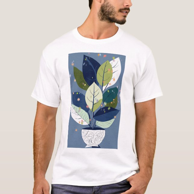 Camiseta Planta de crecimiento inspirada en Picasso (Anverso)