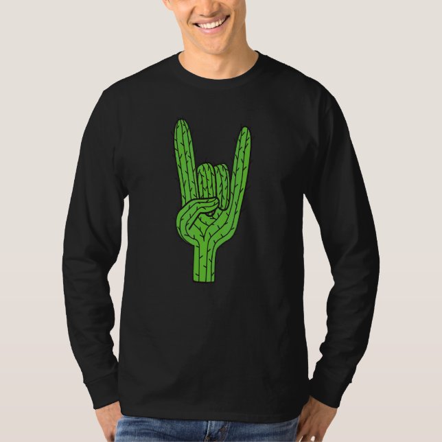 Camiseta Planta De Desierto Cacti Succu De Rock Y Rollo Cac (Anverso)