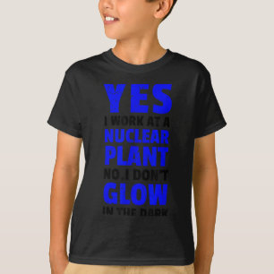 Camiseta Planta de energía nuclear divertida no brillo vega