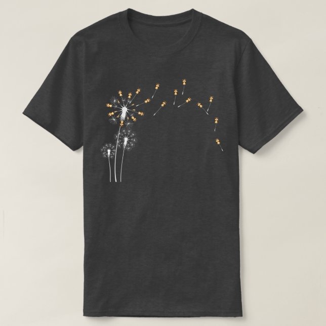 Camiseta Planta de flores de animales - Cerdo de Dandelion  (Diseño del anverso)