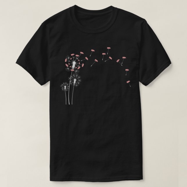 Camiseta Planta de flores de animales - Cerdo de Dandelion1 (Diseño del anverso)