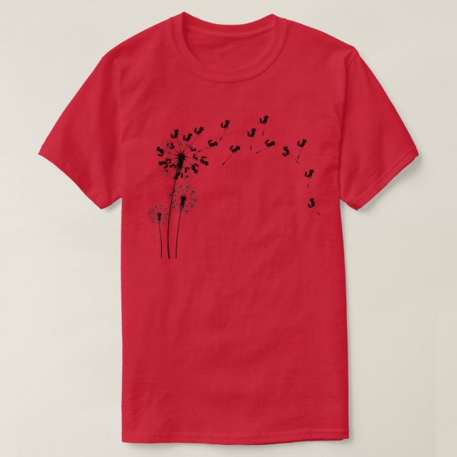 Camiseta Planta de flores de animales Dandelion Fo (Diseño del anverso)