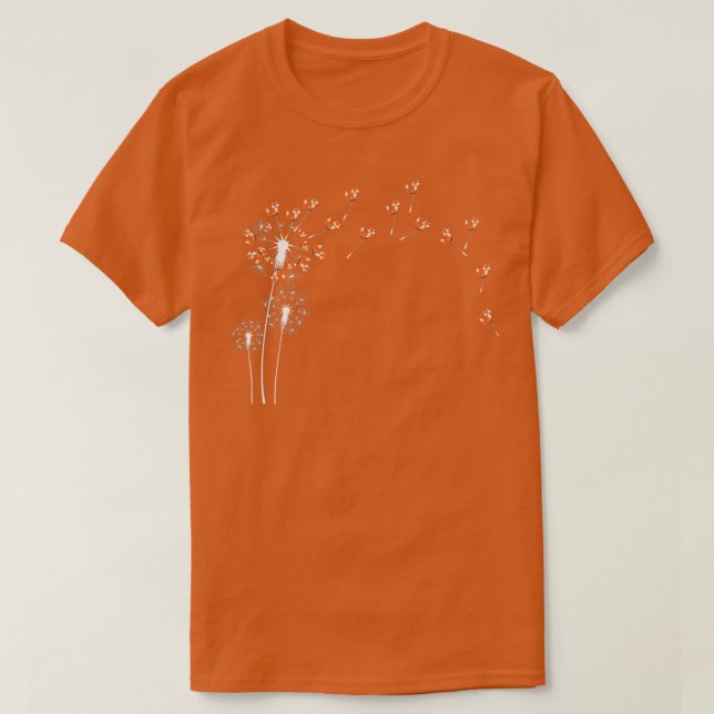 Camiseta Planta de flores de animales Dandelion Fo (Diseño del anverso)